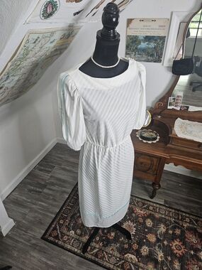 Vintage White 80s Jerry Lee Dress